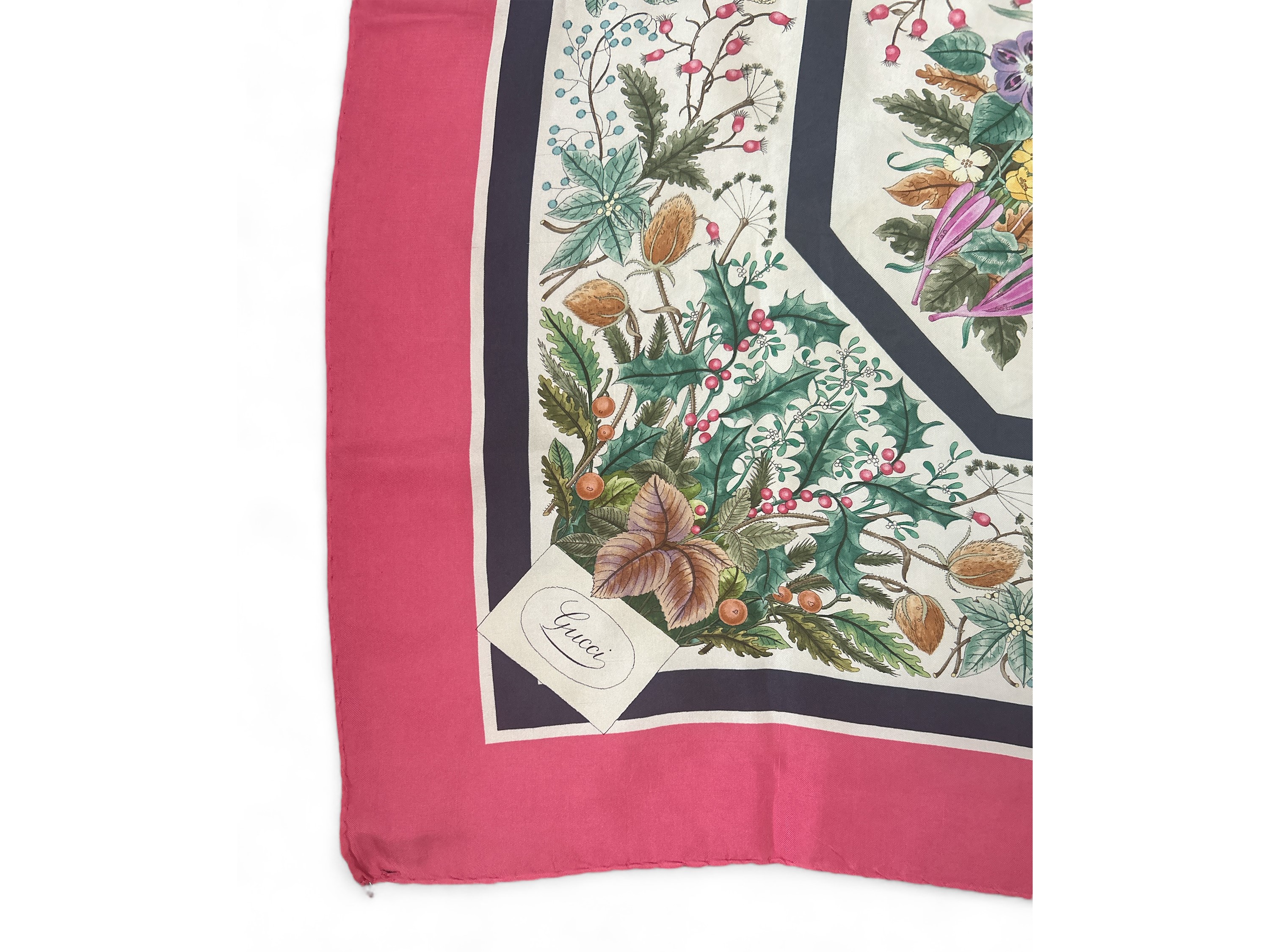 Gucci, Foulard in Seta "flora" di Vittorio Accornero