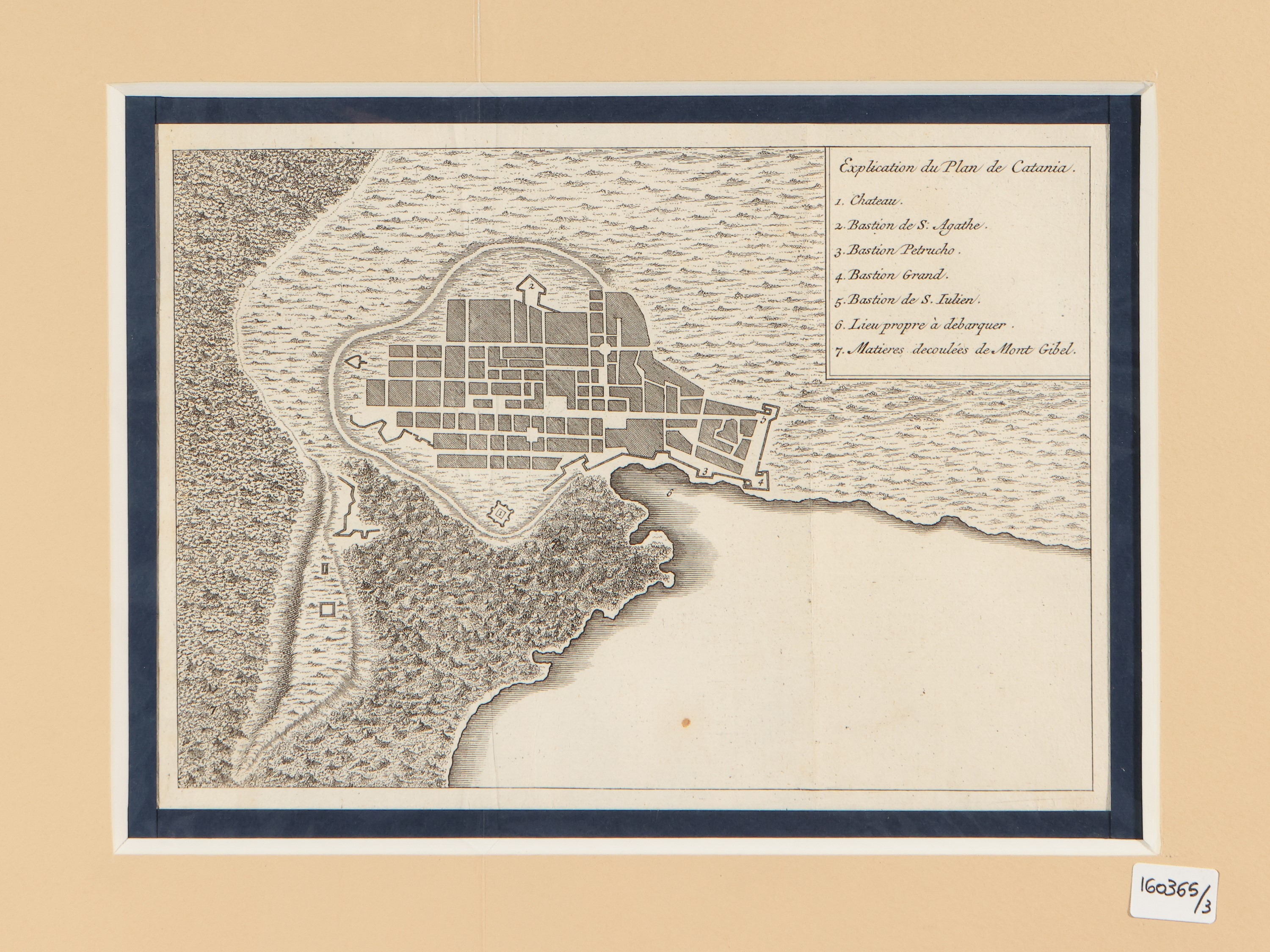 Plan De la Ville De Carlentin - Plan De la Ville De Palerme - Explication Du Plan De Catania (173...