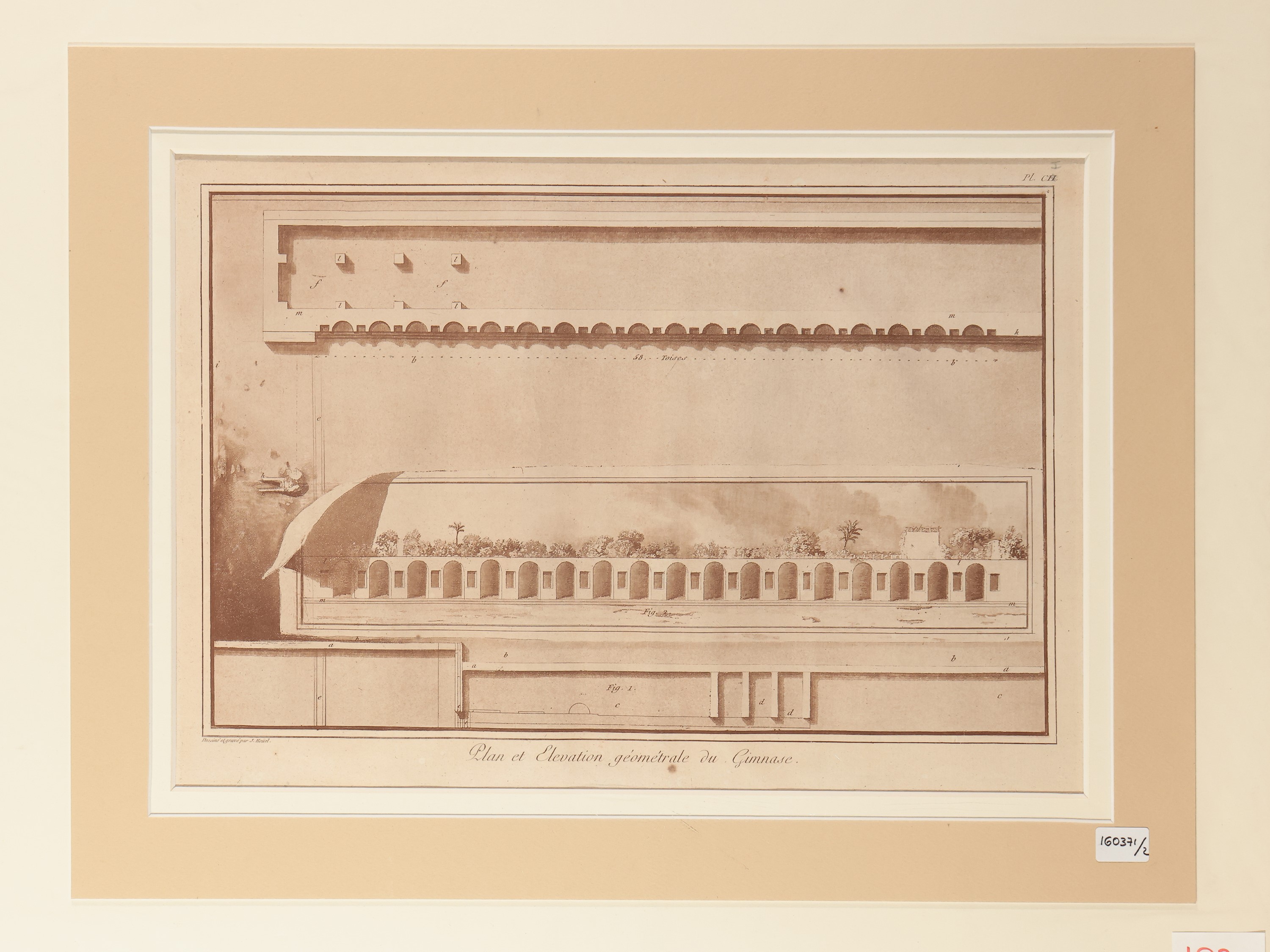 Jean-pierre Louis Laurent Houel - Tombeau Divers Et Reserve D'eau - Plan Et Elevement Géeométrale...