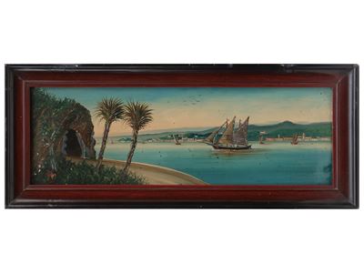 Coppia di Dipinti: Due Marine