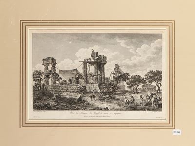 Vue De Ruines Du Temple De Junon À Agrigente