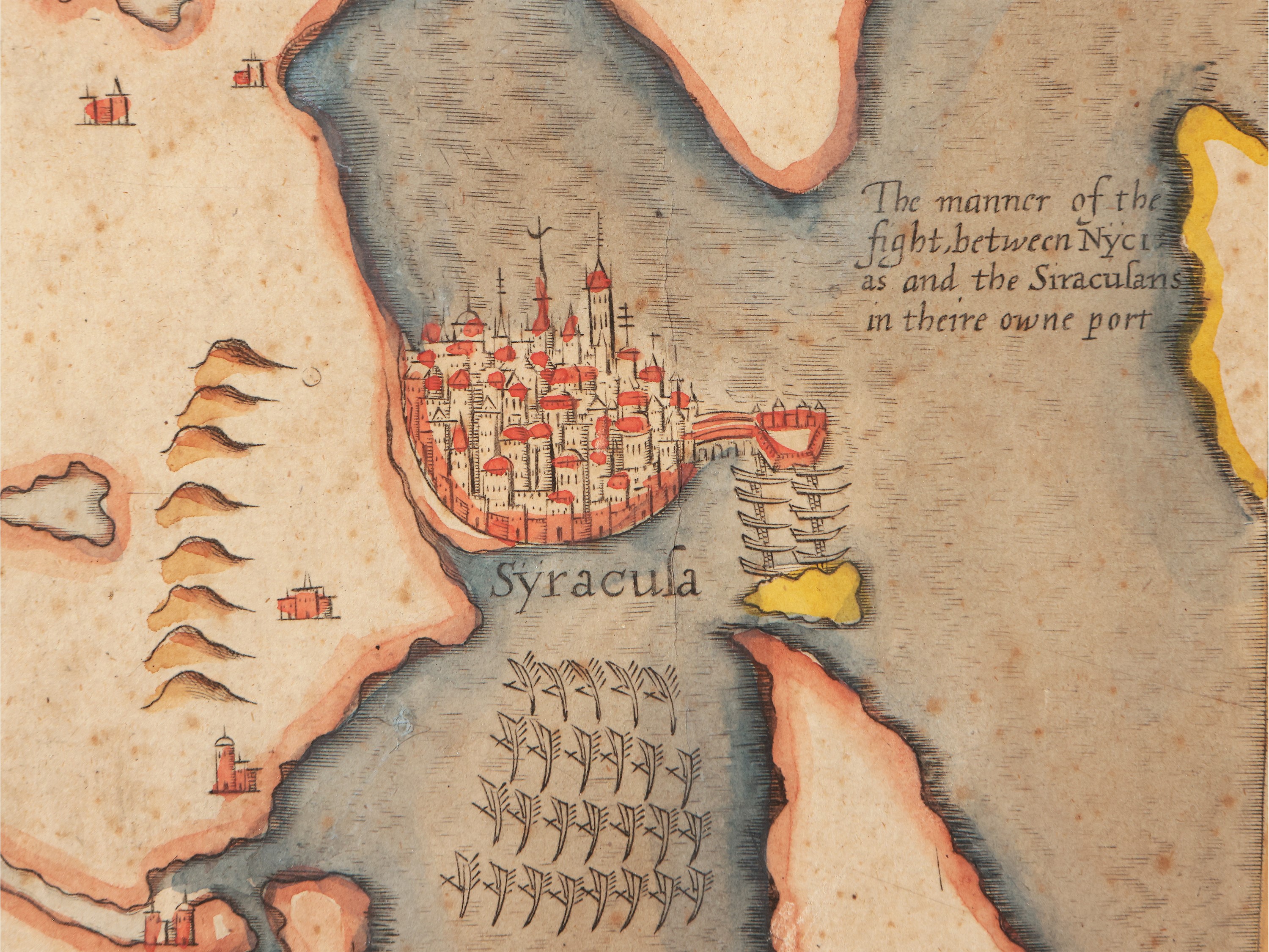 Thomas Harriot - The Manner Of The Fight, Between Nyci As And The Siracusans in Theire Owne Port