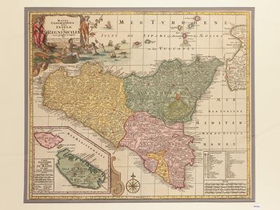 Mappa Geographica Totius Insulae Et Regni Sicilia