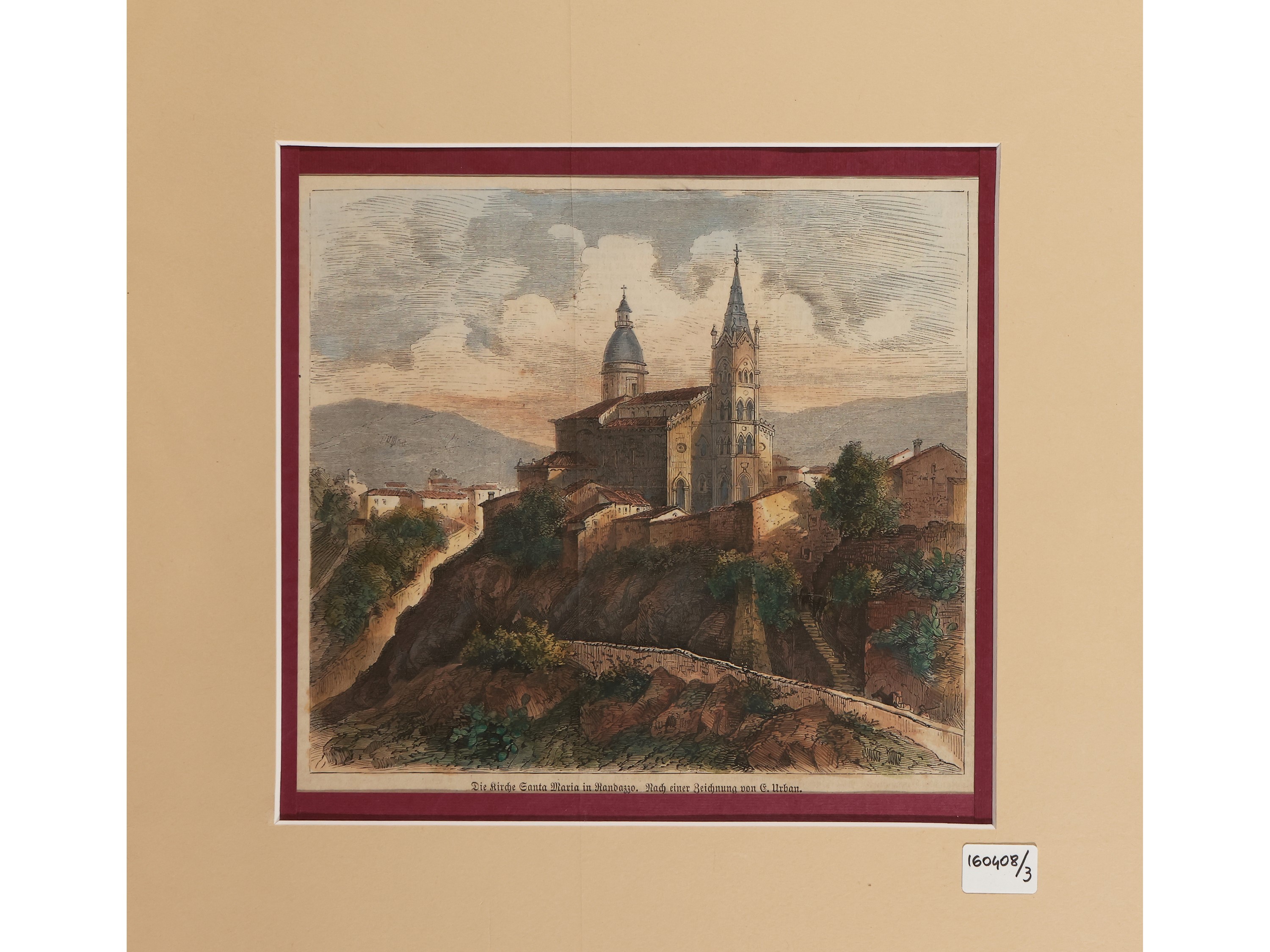 Eruzione Dell'etna - Veduta di Santa Maria a Randazzo - Limino