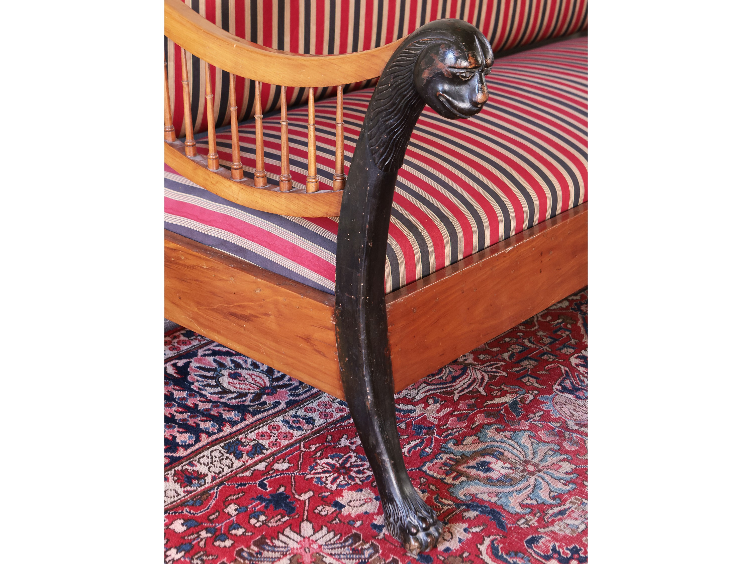 Divano a panca in ciliegio