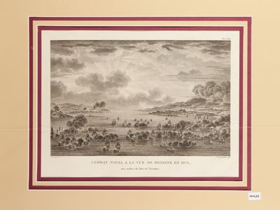 Combat Naval a la Vue De Messine En 1675 Aux Ordres Du Duc De Vivonne