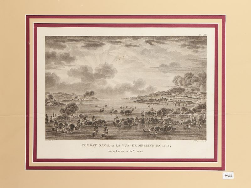 Combat Naval a la Vue De Messine En 1675 Aux Ordres Du Duc De Vivonne
