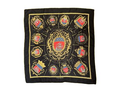 Hermès, Foulard in Seta "les Armes De Paris" di Hugo Grygkar