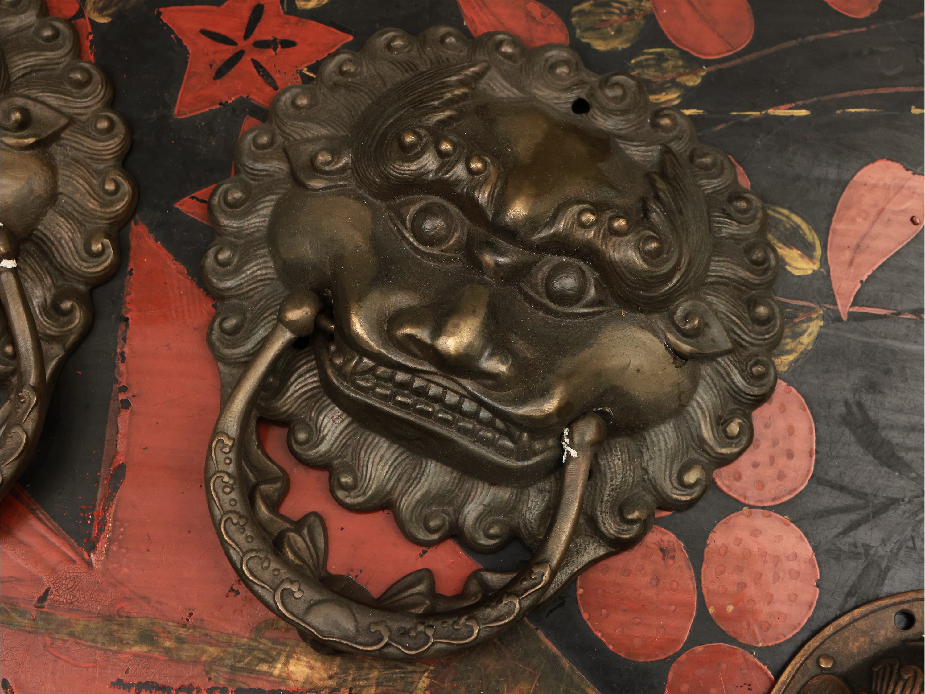 Sei Maniglie Orientali in Bronzo