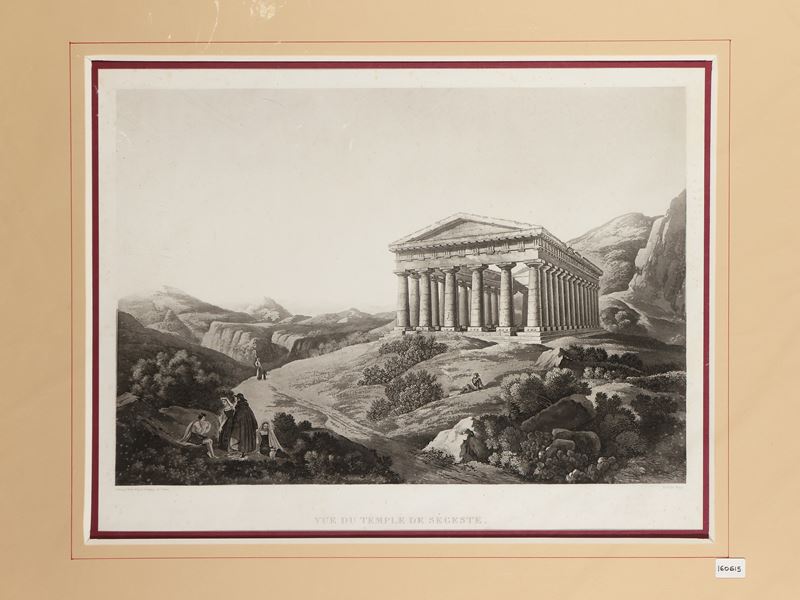 Achille-etienne Gigault De la Salle - Vue Du Temple De Ségeste