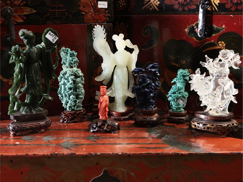 Miscellanea di Piccoli Gruppi Orientali in Pietre Dure