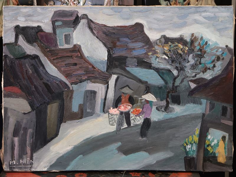 M. Hien, Scorcio di Villaggio con Personaggi
