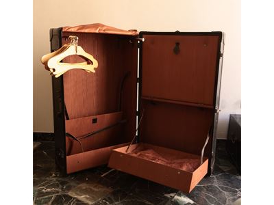 Baule - Armadio da Viaggio in Cuoio Bruno, Dunhill