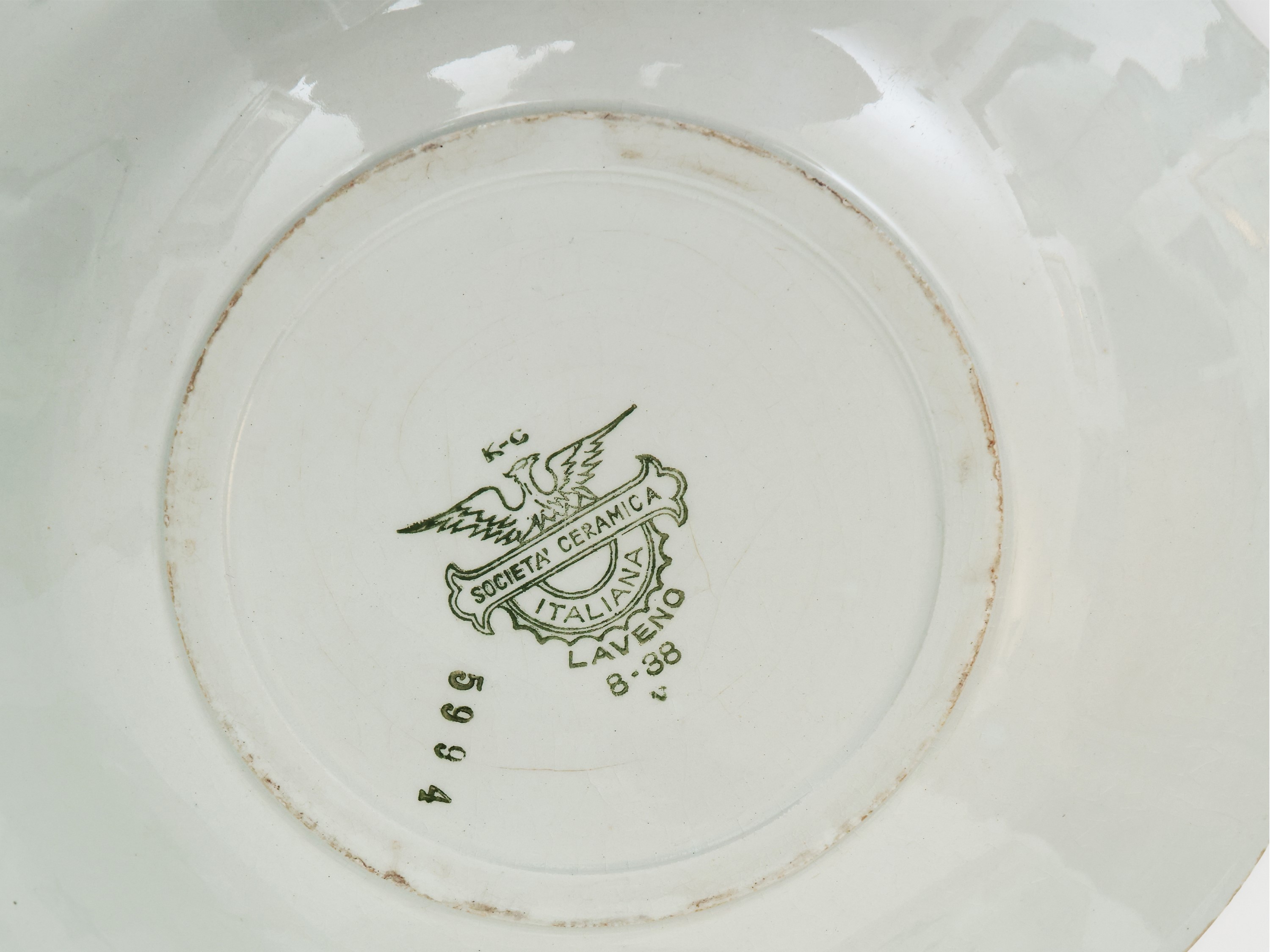Serie di Cinque Piatti in Terraglia, Società Ceramica Italiana Laveno