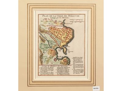 Plan De la Ville De Syracuse Assiegée Par Les Athenies