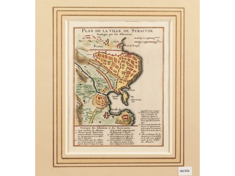 Plan De la Ville De Syracuse Assiegée Par Les Athenies