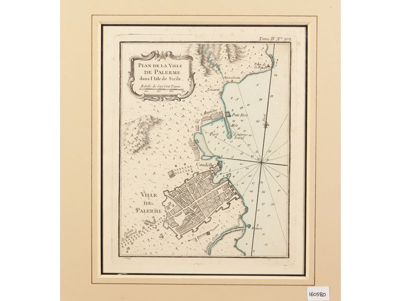 Plan De la Ville De Palerme Dans L'isle De Sicile 1764