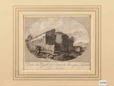 Restes Du Temple De Ceres Et Proserpine À Girgenti En Siciles