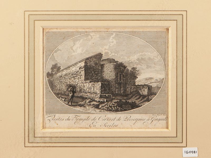 Restes Du Temple De Ceres Et Proserpine À Girgenti En Siciles
