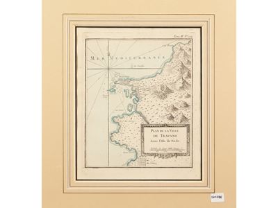 Plan De la Ville De Trapano Dans L'ile De Sicile
