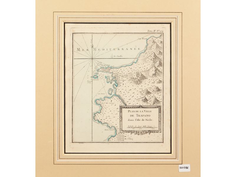 Plan De la Ville De Trapano Dans L'ile De Sicile