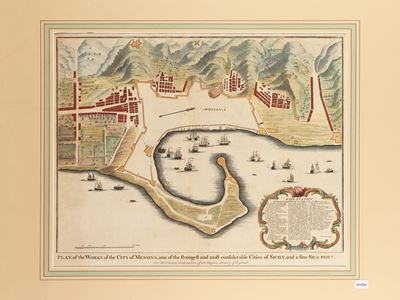 Plan Of The Works Of The City Of Messina, One The Strongest And Most Considerable Cities Of Sicil...