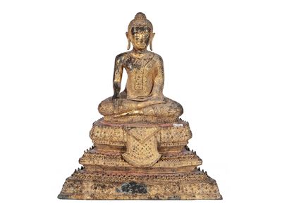 Buddha in Metallo Dorato