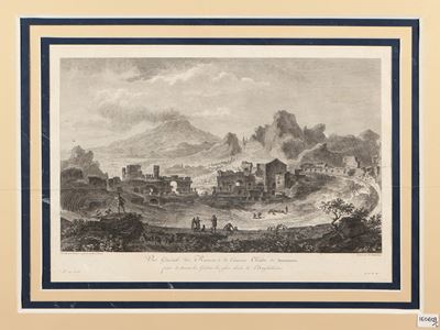 Vue Générale Des Ruines De L'ancien Théatre De Taorminum - Vue Des Isles De la Trizza...