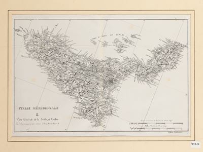 Carte Générale De la Sicile, Et Calabre