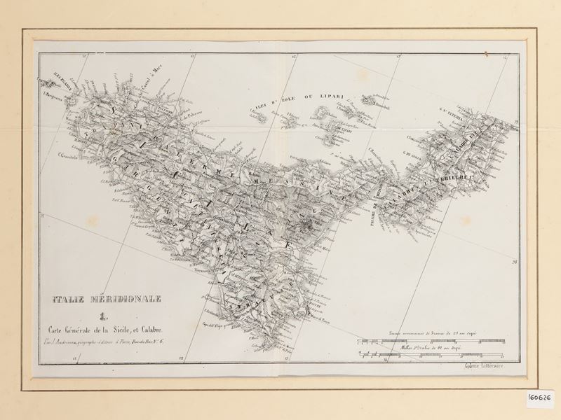 Carte Générale De la Sicile, Et Calabre