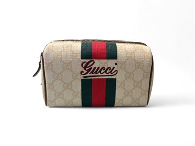 Beauty Case Sherry Line Gg in Tela Impermeabilizzata