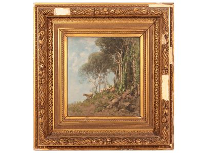 Paesaggio con Capre la Pascolo