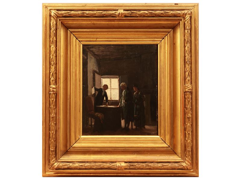 Francesco Gioli - Goldoni che Fa Visita a Rousseau