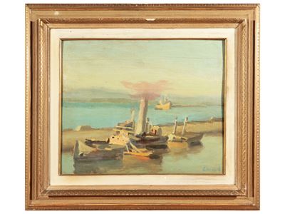 Relitto nel Porto di Livorno 1946