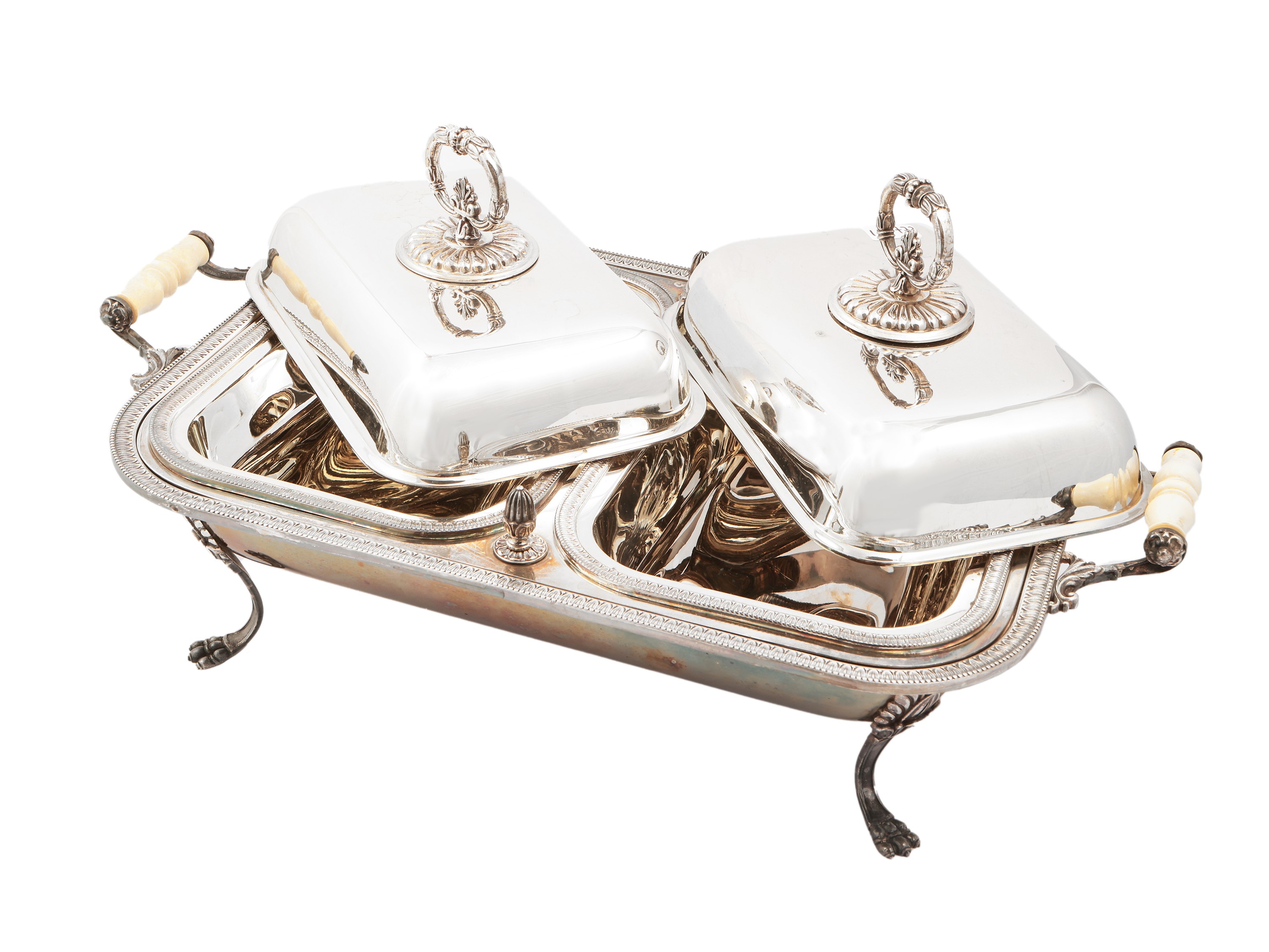 Legumiera Doppia in Argento, Ricci & C. Alessandria