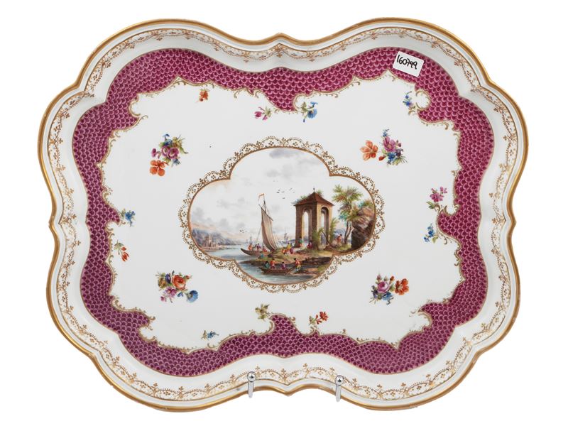 Vassoio in Porcellana, Meissen