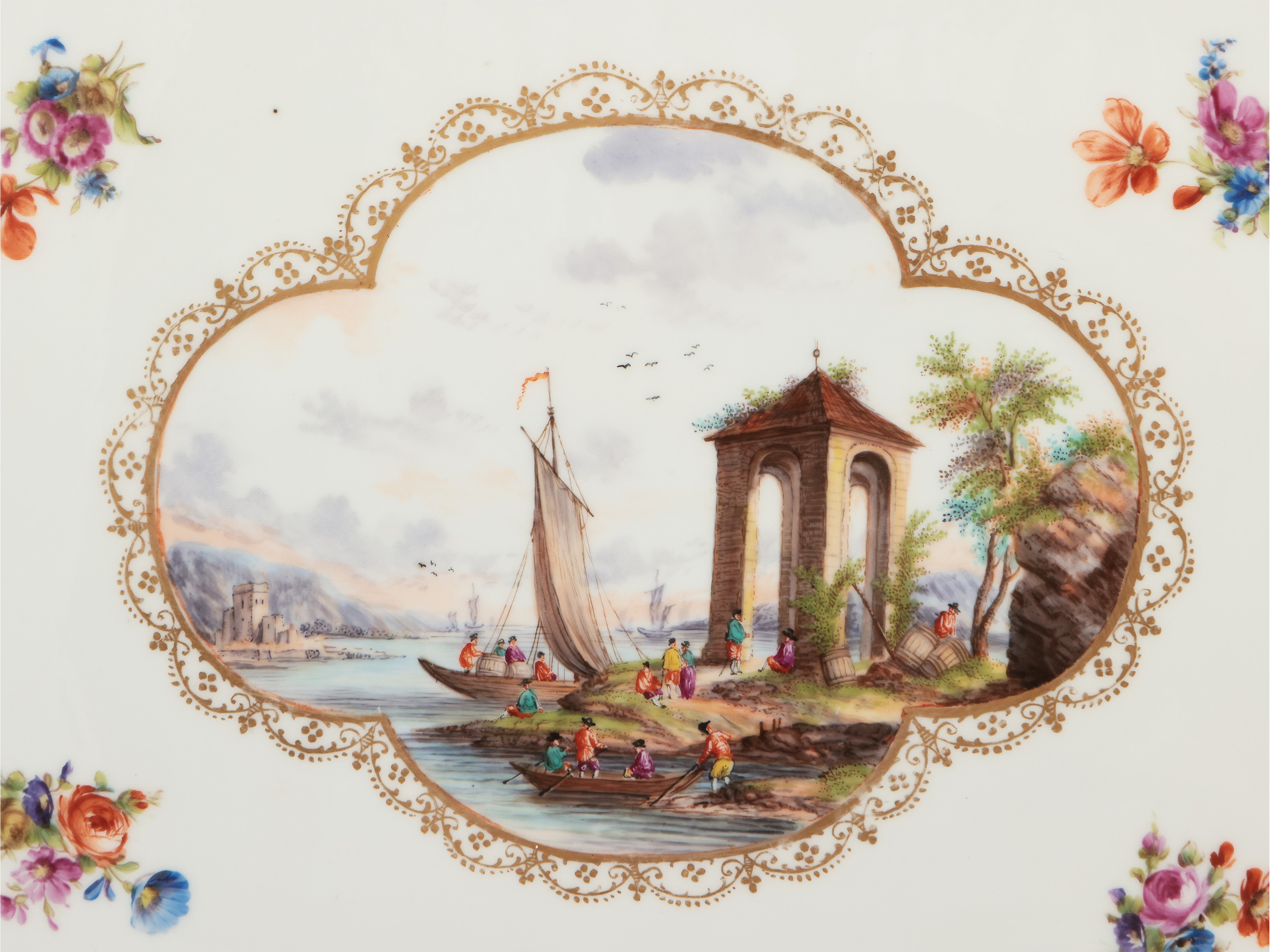 Vassoio in Porcellana, Meissen