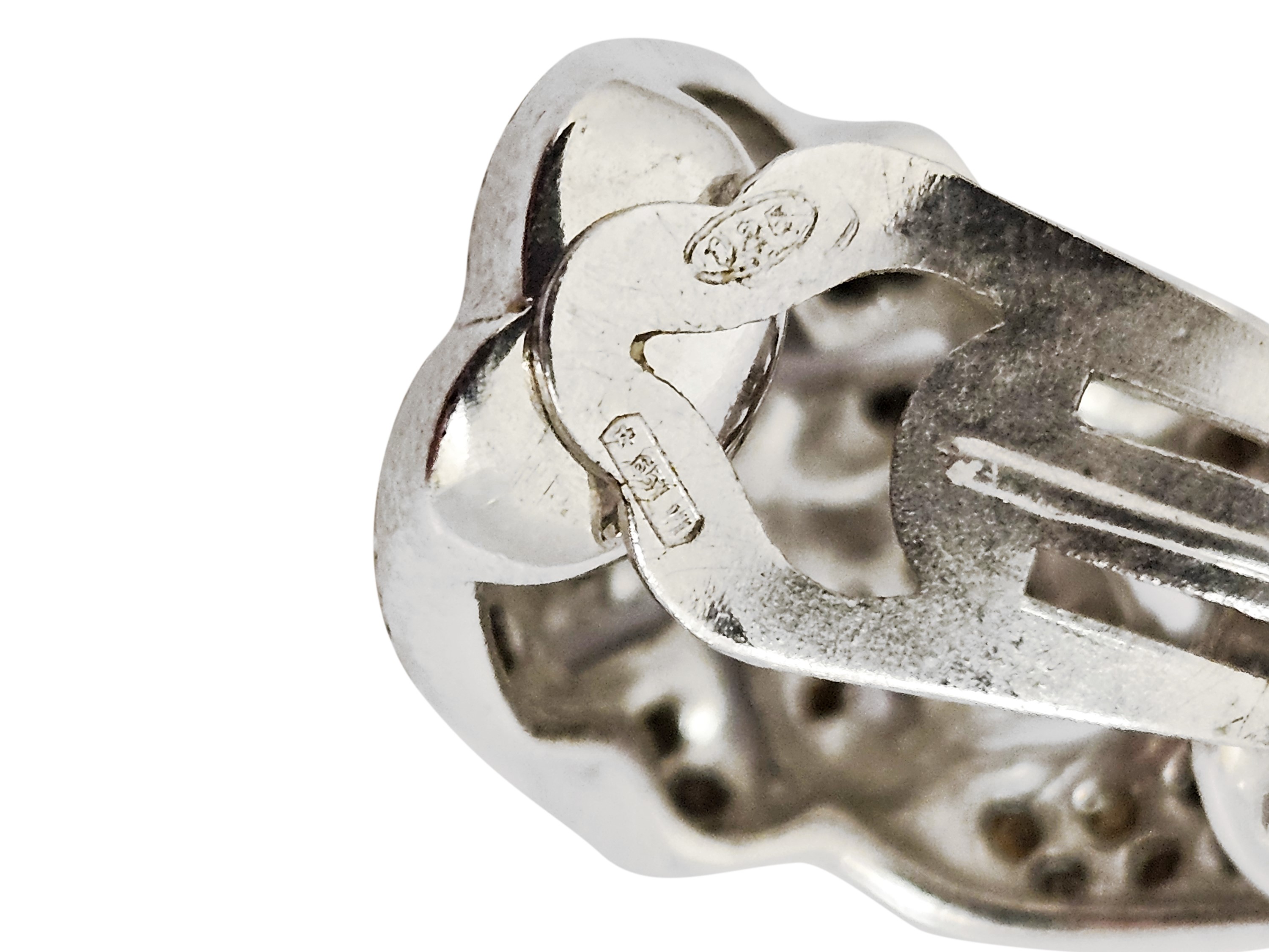 Orecchini a Clip in Argento 925 e Strass