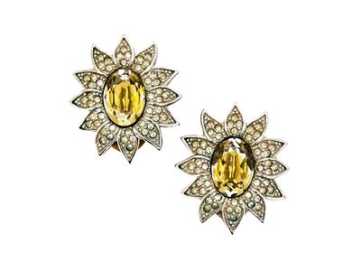 Dior, Orecchini a Forma di Girasole