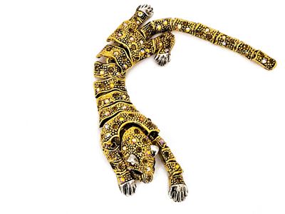 Spilla Animalier a Forma di Pantera