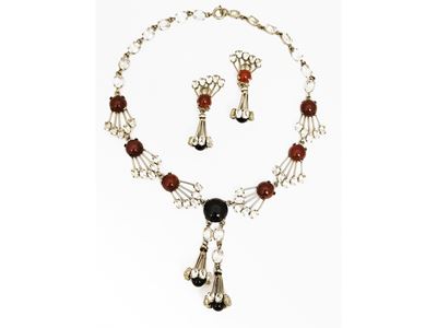 Demi Parure Collana e Orecchini di Gusto Liberty