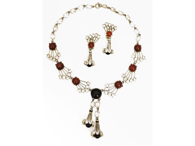 Demi Parure Collana e Orecchini di Gusto Liberty