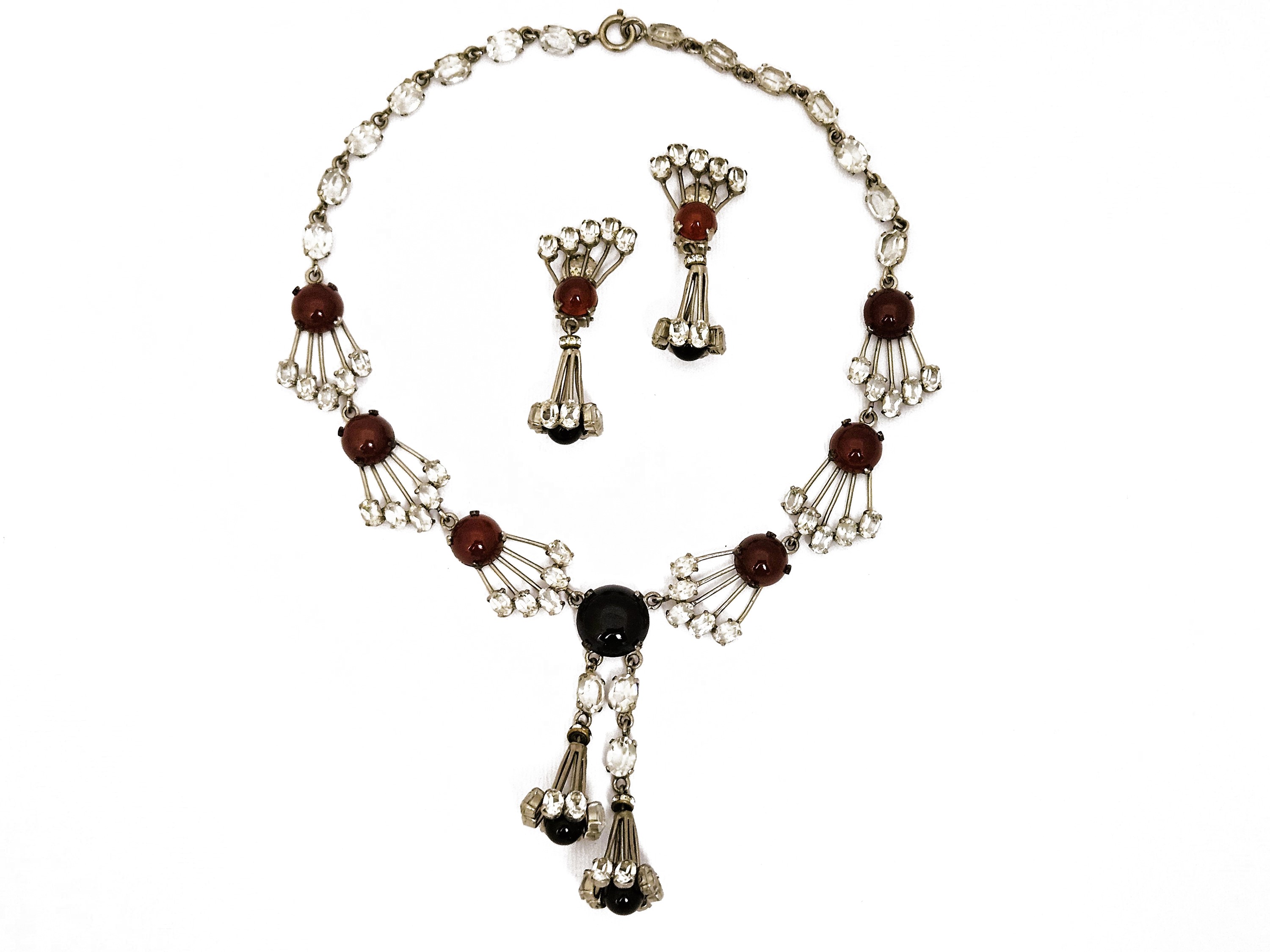 Demi Parure Collana e Orecchini di Gusto Liberty