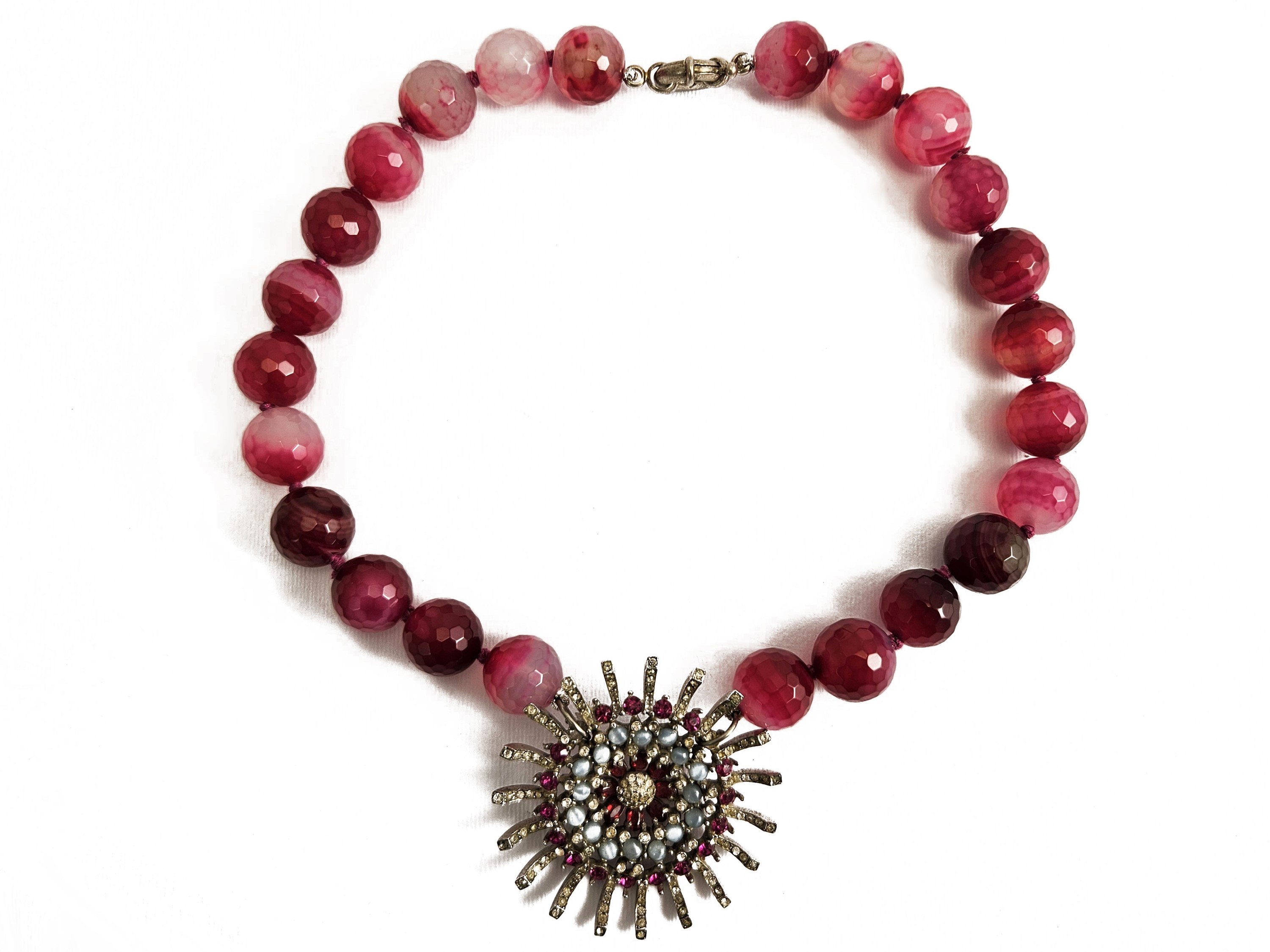 Collana di Pietre Dure Fucsia