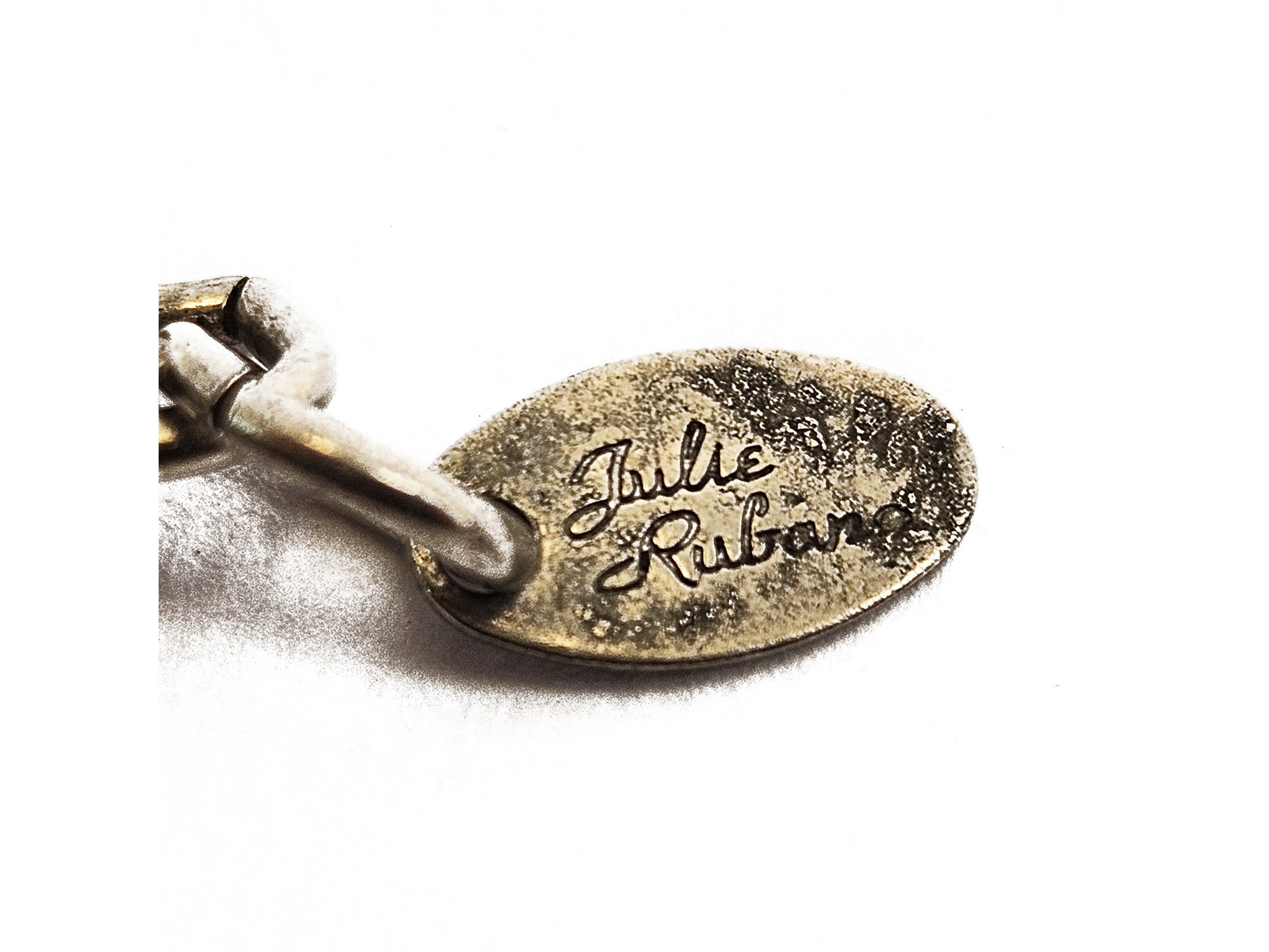 Julie Rubano, Grande Collana in Resina Nera e Perle Simulate