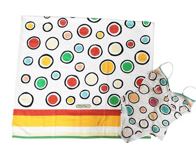 Salvatore Ferragamo Special Creations, Telo Mare in Cotone e Costume da Bagno