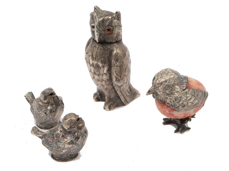 Lotto di Ninnoli Animalier in Argento