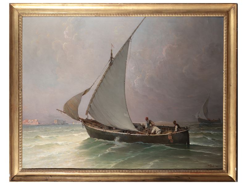 Salvatore Petruolo - Rientro dalla Pesca a Napoli 1934