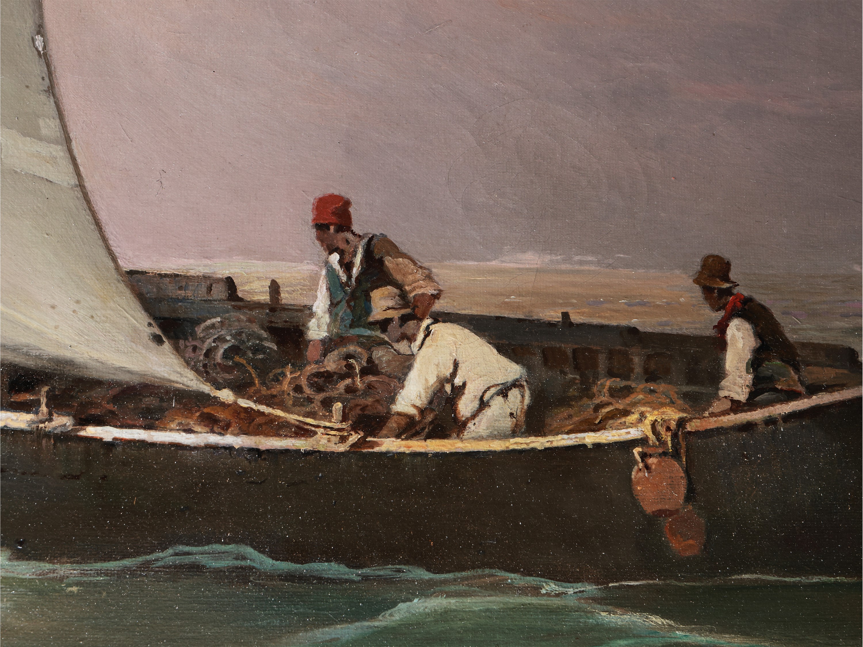 Salvatore Petruolo - Rientro dalla Pesca a Napoli 1934