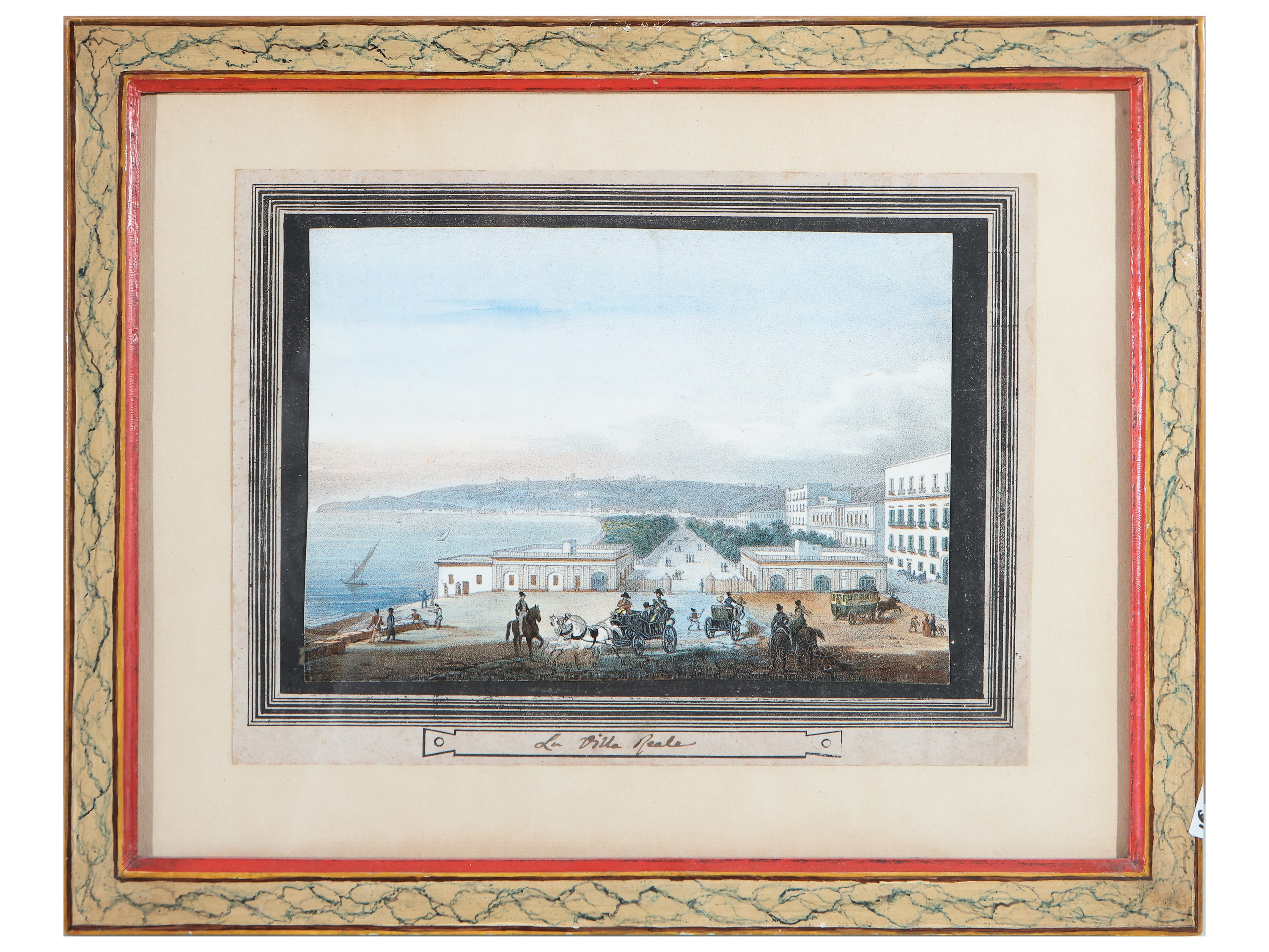Scuola Napoletana della Fine del XIX/inizio del XX Secolo - Sei Vedute di Napoli
